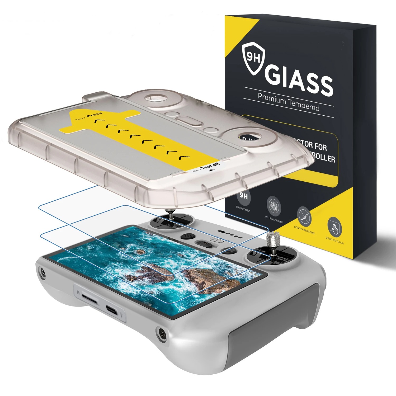 Glass Protector Auto - Para DJI Flip/Air3/3S/Mini3/4pro pantalla remota Control