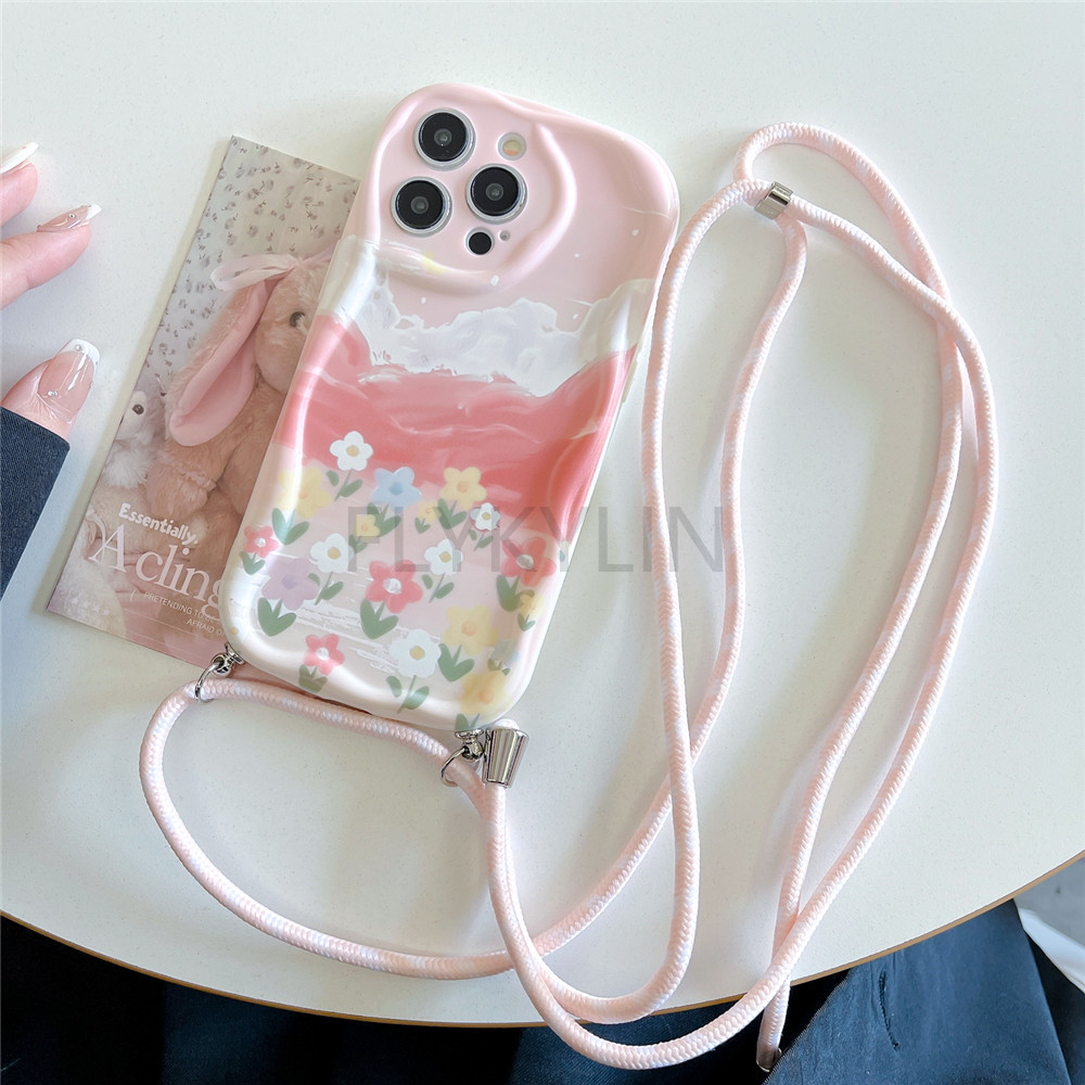 Funda con cordón y collar cruz - Oppo Reno 12 reseña y precio